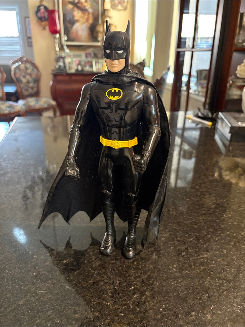 DC Comics Batman Kids Costume in Black with Yellow Emblem